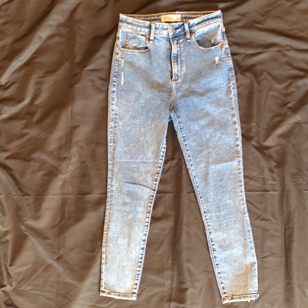 Abercrombie & Fitch The Super Skinny Ankle High Rise Curve Love Jean size 4R